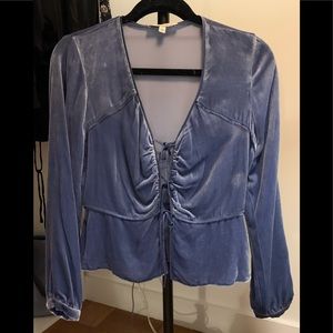 Velvet Intermix Blouse